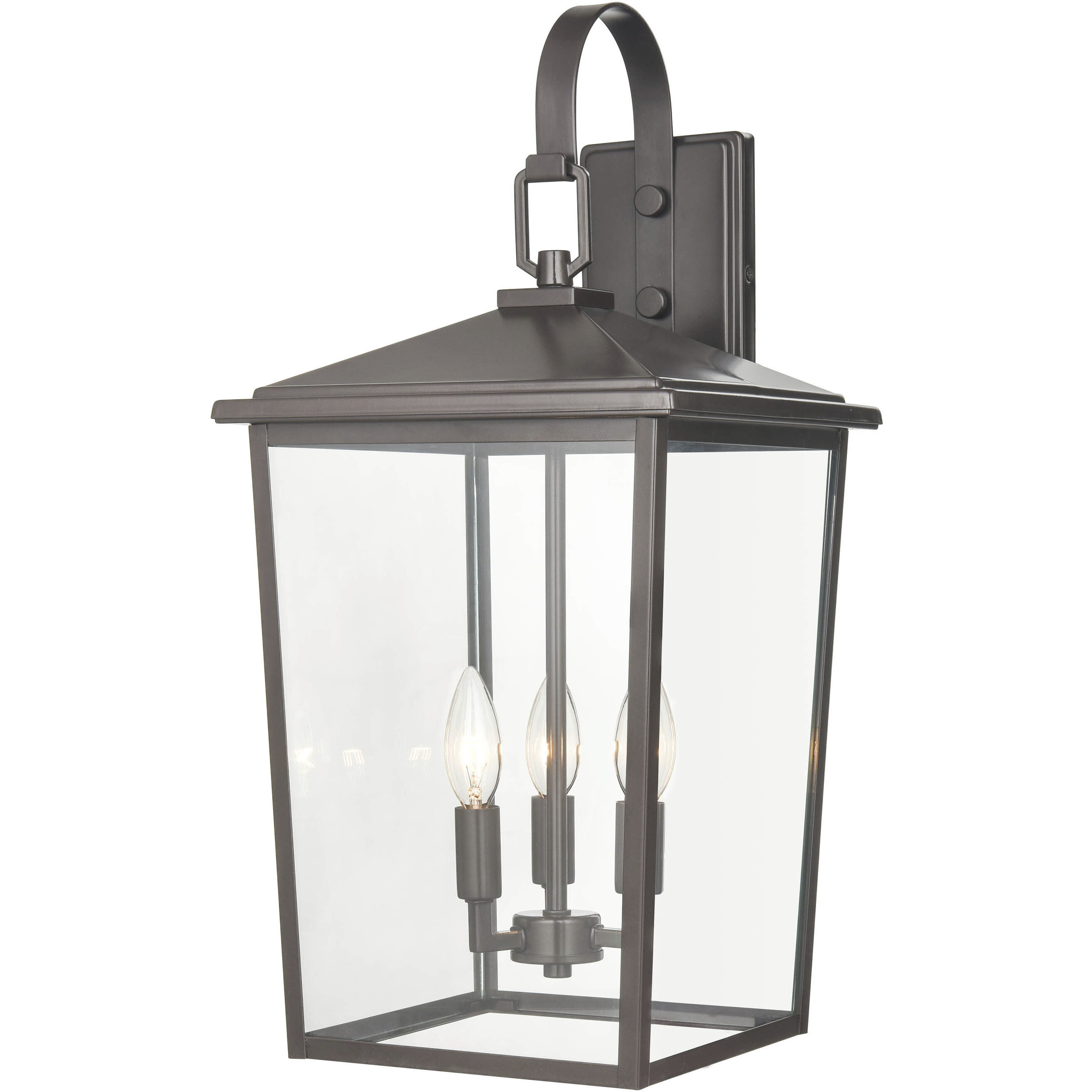 Fetterton 3 Light 23.5 inch Powder Coated Bronze Outdoor Wall Sconce